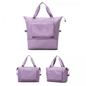 女性旅行用ダッフルバッグ、拡張可能な大型ウィークエンドバッグ