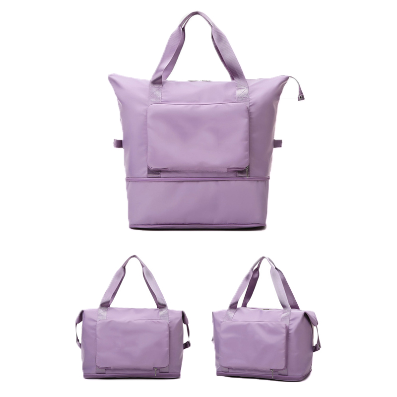 Bolsa de viagem feminina, grande bolsa de mão expansível para fim de semana, bolsa de treino de ginástica, bolsa de noite