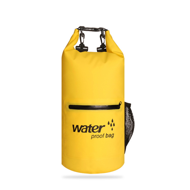 10L wasserdichte Strand-Trockentaschen, doppelte Schulter, für den Außenbereich, Schwimmen, Reisen, wasserdichter Trockensack-Rucksack