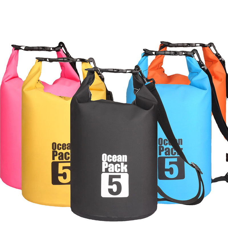 Logotipo personalizado OEM Ocean Pack 5L 10L 20L 30L 500D Saco seco de lona de PVC mochila impermeável
