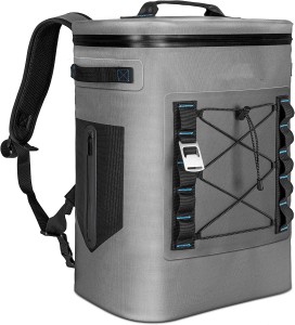 Sac à dos isotherme 20 L, étanche, garde au frais et au chaud 72 heures avec 5 couches d'isolation, système anti-fuite