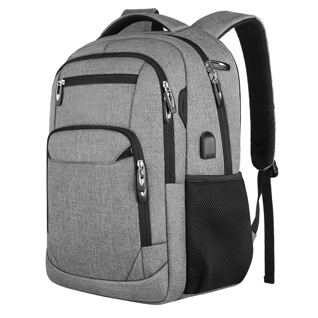 Factory Hot Sell Anti Theft Custom USB Charging RPET Notebook Bag Business Laptop Backpack