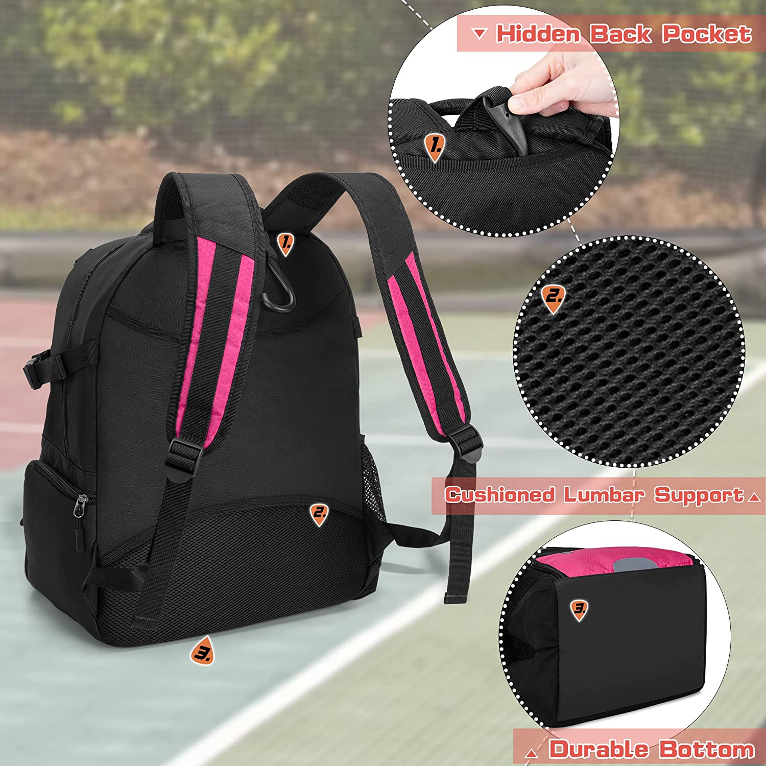 Рюкзак для баскетбольного оборудования на заказ, волейбольная тренировочная сумка с внешней сеткой для мячей и отделением для обуви для футбола