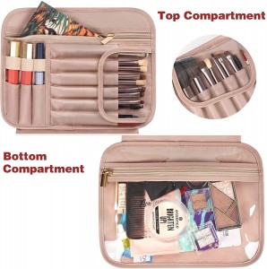 Borsa da toilette da appendere Borsa da trucco da viaggio per donna Grande borsa cosmetica impermeabile Organizzatore da viaggio Contenitore di dimensioni standard