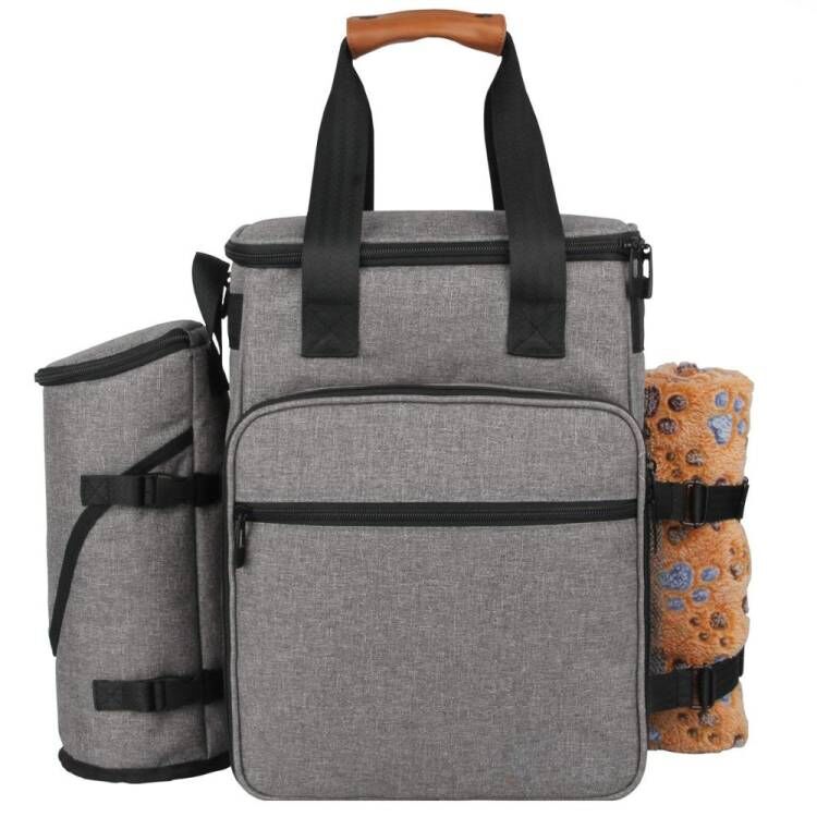 Pet Travel Bag Backpack Multi-Function Pocket Pet Tote Bag for Dog and Cat