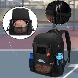 Custom Soccer Volleyball Training Bag with Ball Compartment & Shoe Compartment with Ball Compartment & Shoe Compartment