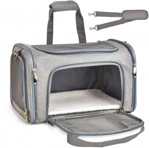 Transportadores para gatos, transportadores para perros, transportadores para mascotas para gatos pequeños, medianos, perros, bolsa aprobada por aerolínea