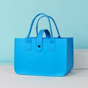 Wholesale 2023 New Felt Fabric Shopping Bag Printable Pattern Cotton Shopping Reusable Tote Bag