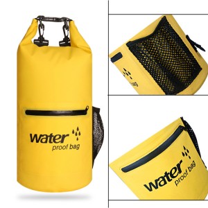 10L Water Proof Beach Dry Bags Double Shoulder Outdoor Swimming Travel Waterproof Dry Bag Backpack