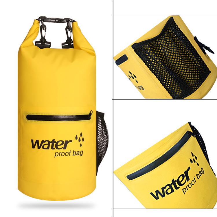 10л водонепроницаемые пляжные сухие сумки с двойным плечом для плавания на открытом воздухе, водонепроницаемый сухой рюкзак для путешествий