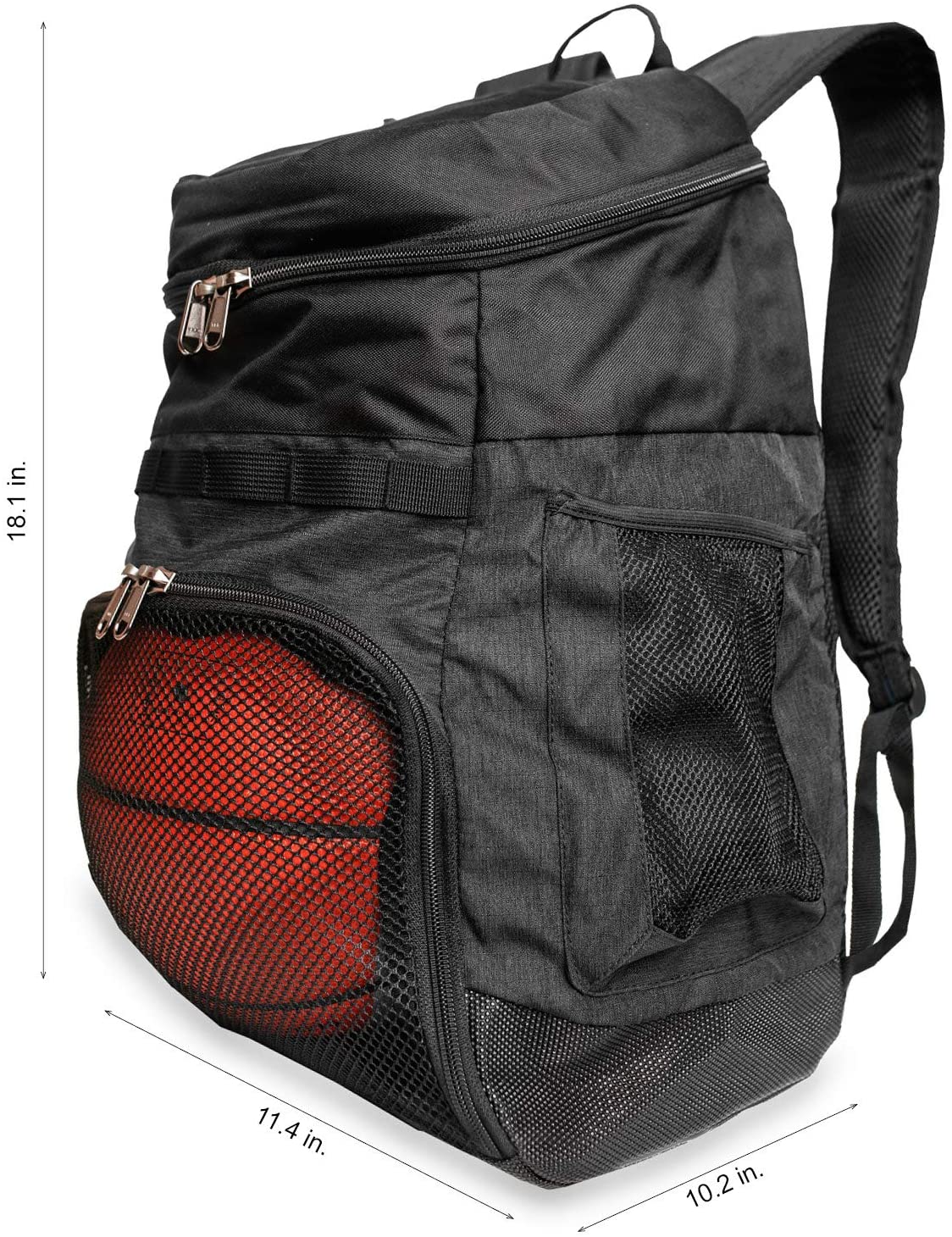 Баскетбольны заплечнік з аддзяленнем для мяча Спартыўная сумка для футбольнага мяча ў трэнажорнай зале, на адкрытым паветры, для падарожжаў
