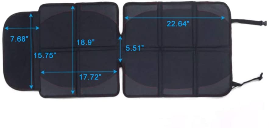 Car Seat Protector 2 Pack Car Seat Protectors for Child Baby Car Seat with Organizer Pockets