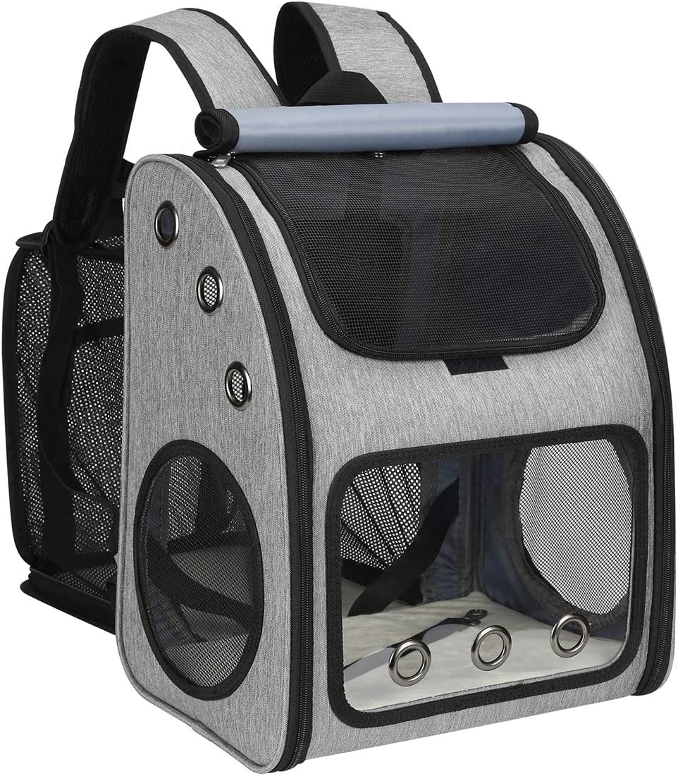 Fashion Customized Airline Approved Expandable Portable Ventilated Design Pet Carrier Backpack for Cats, Dogs