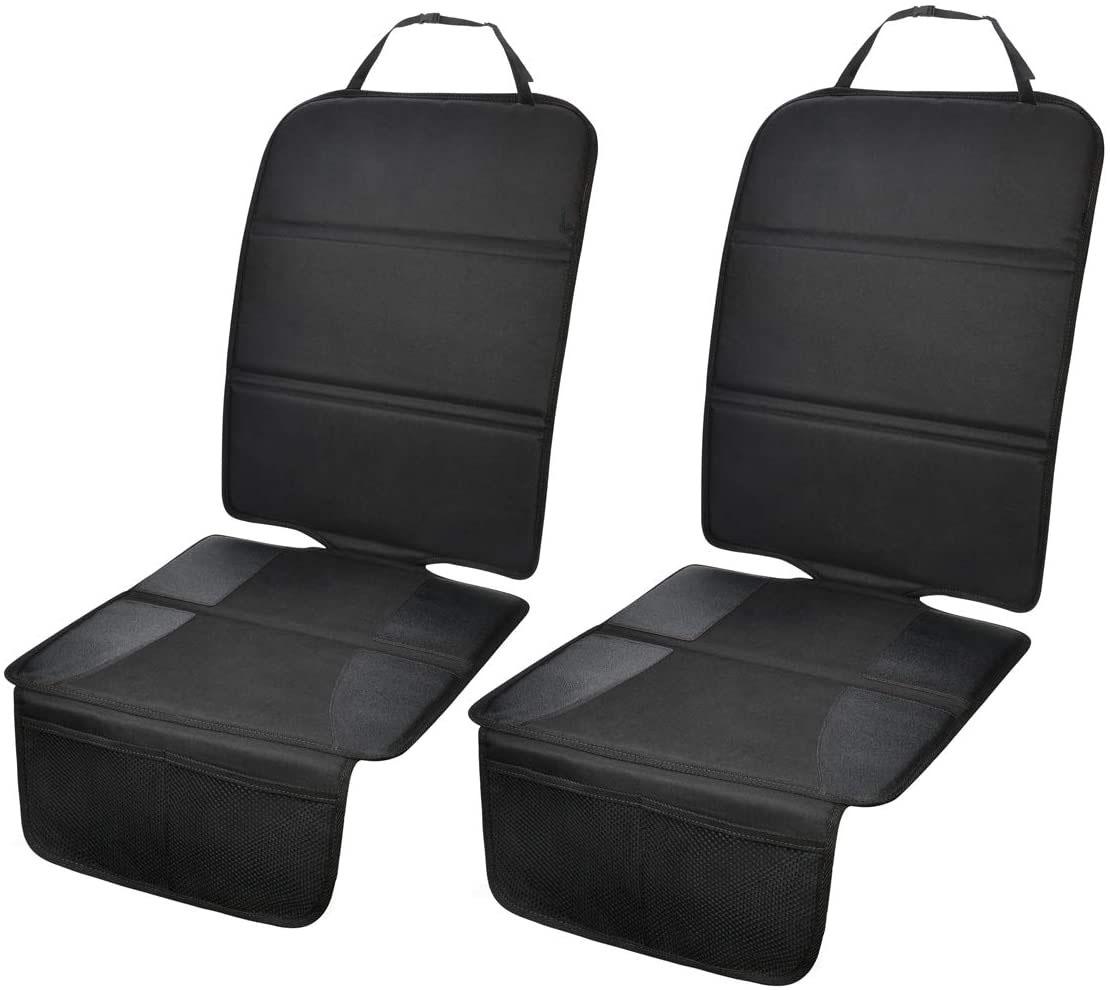 Protector de asiento de coche para asiento de coche infantil con alfombrilla acolchada gruesa